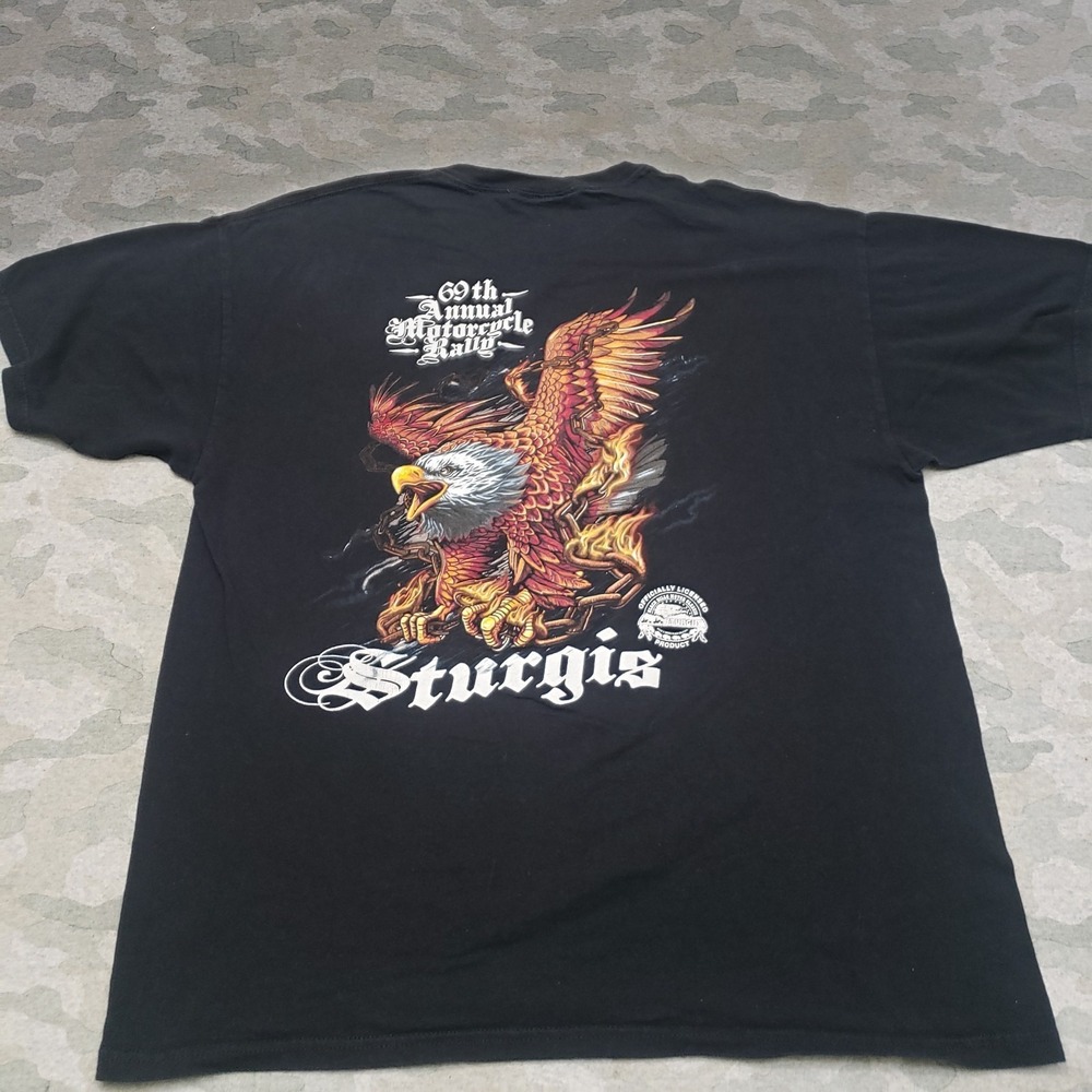 Sturgis By Noble Wear Shirt Mens XL Black Short Sleeve 2009